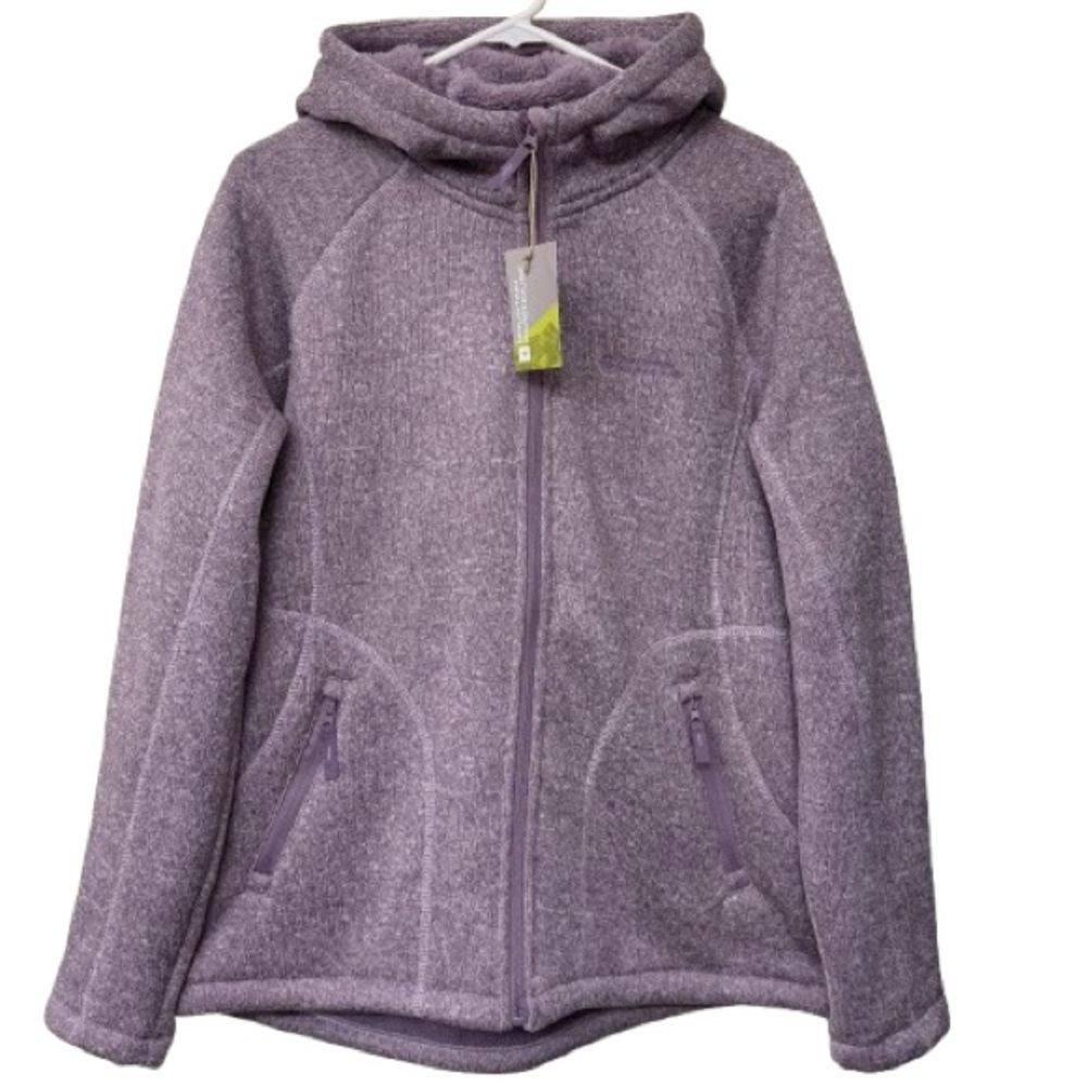 Mountain Warehouse Nevis Fur Lined Hoodie Jacket Purple Womens 12 XL New